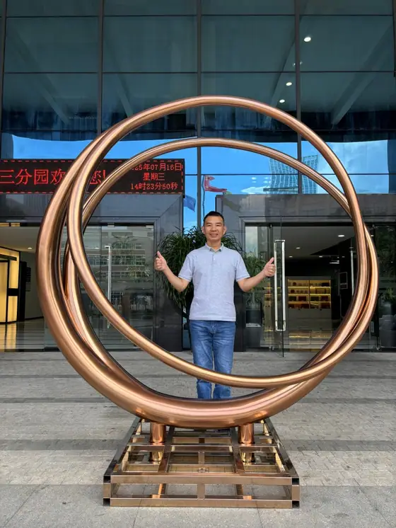 3D Interlocking Stainless Steel Sculpture