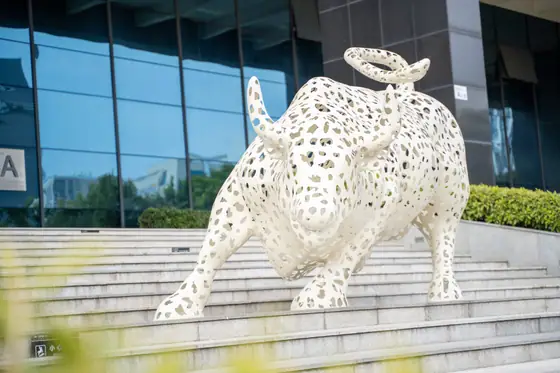 Large Outdoor Hollow Bull Sculpture