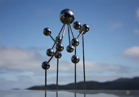 Stainless Steel Sphere Combo Sculpture