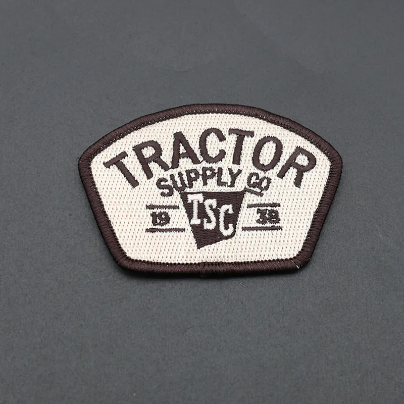 Close-up of a PVC TSC patch with sharp edges and vibrant colour detail