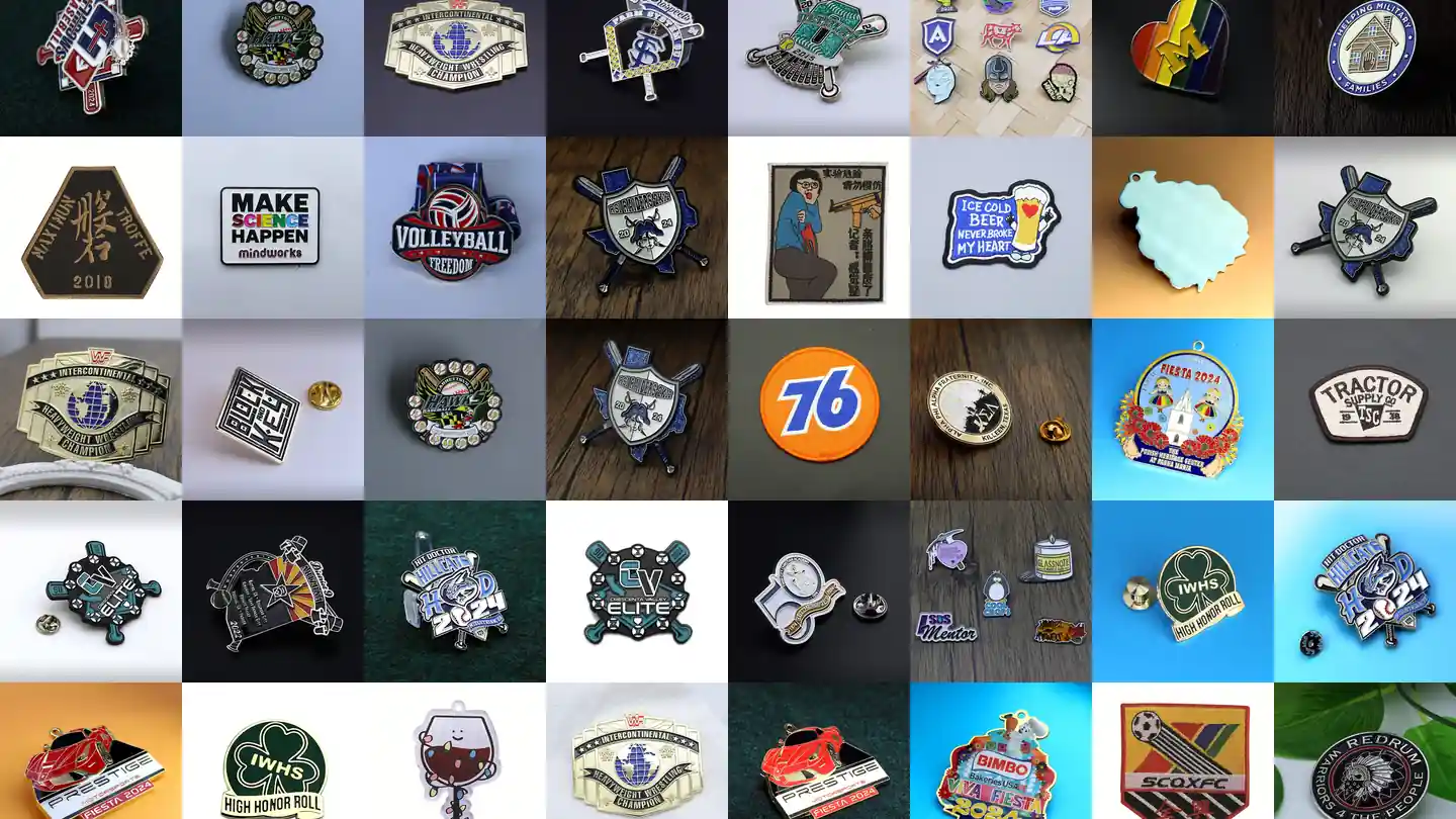 Custom award medals trading pins and embroidered patches made for sports programmes