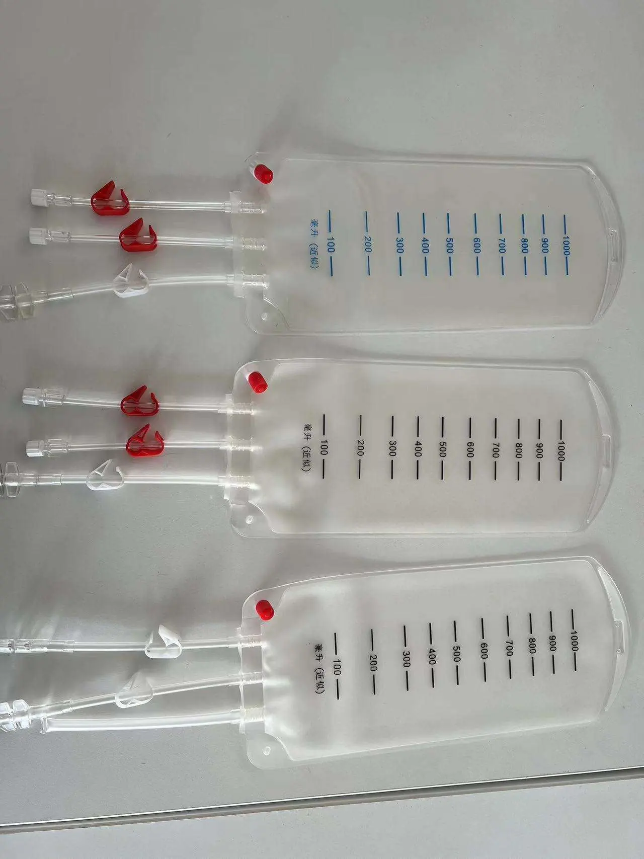 Triple blood bag set with preservation solution