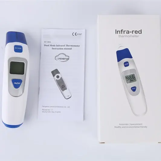 Far infrared thermometer with LCD display