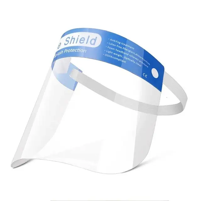 Disposable medical face mask with elastic ear loops and nose clip