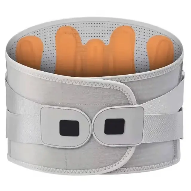 Medical lumbar support with support stays and adjustable straps