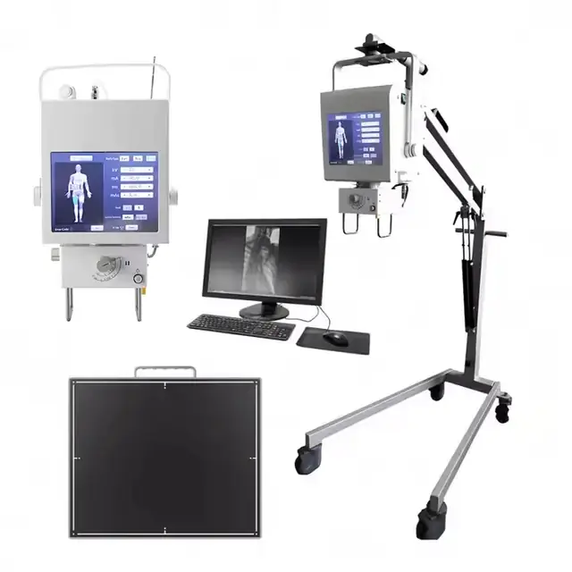 Mobile X ray machine with digital LED control panel