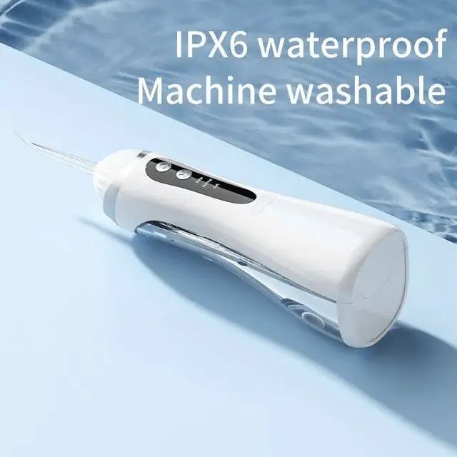 Rechargeable handheld water flosser with 200ml tank