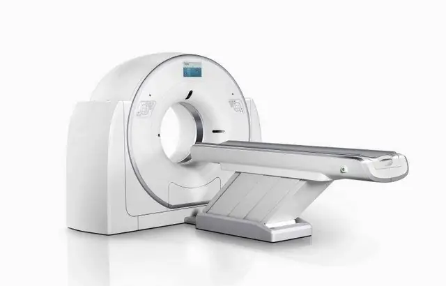 32 slice spiral CT system gantry and patient table