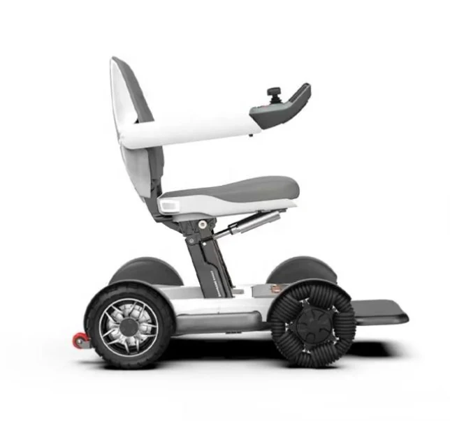 Electric folding wheelchair with memory foam seat