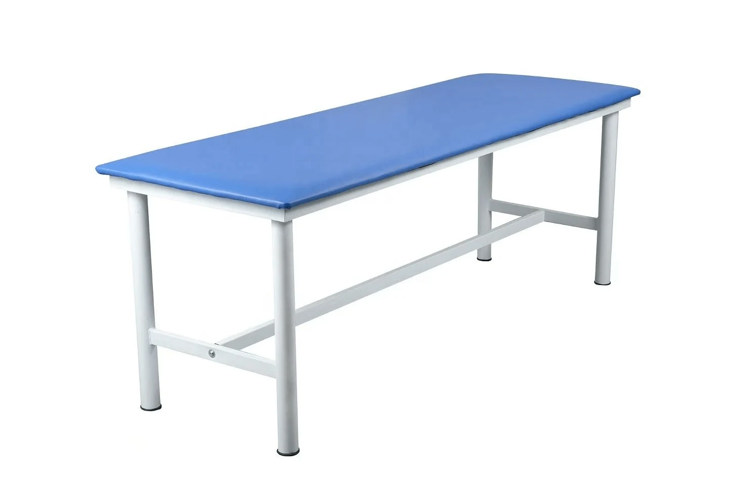 Electric examination bed with adjustable backrest and PVC vinyl surface