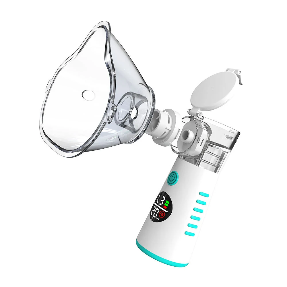 Handheld medical nebulizer with medication cup and mask