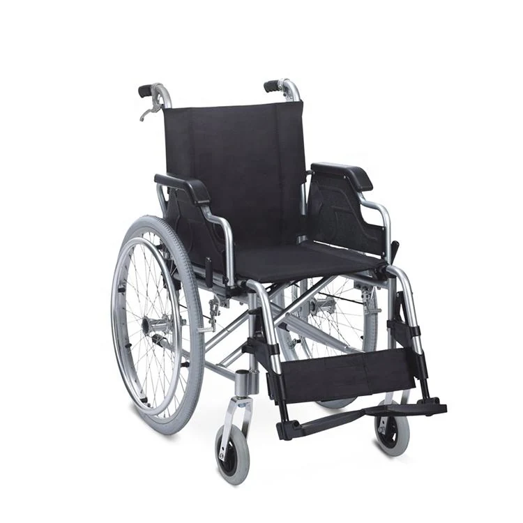 Lightweight folding manual wheelchair with united brake