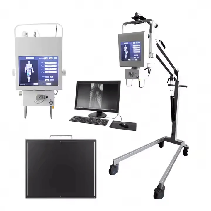 Mobile X ray machine with digital LED control panel