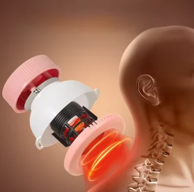 Moxibustion device opened to show the moxa element holder
