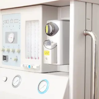 Anaesthesia machine storage drawer and base trolley