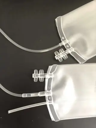 Blood bag transfer set for component separation