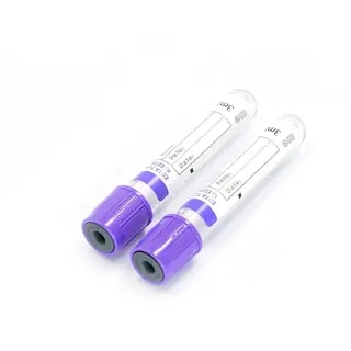 Blood collection tubes with EDTA heparin and citrate caps