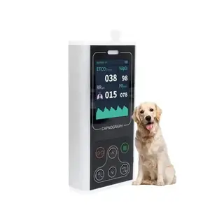 ETCO2 monitor held in one hand
