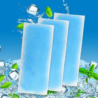 Cooling patch pack contents for fever relief