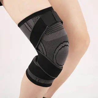 Ankle compression support fitted to stabilise the joint