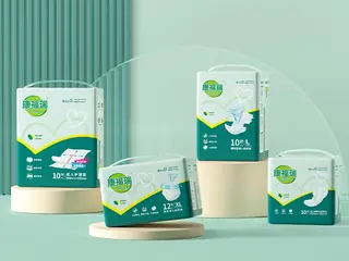 Adult diapers packed for hospital and nursing home supply