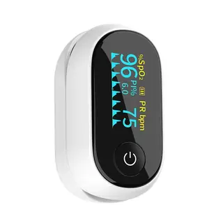 Pulse oximeter packed in its retail box