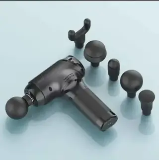 Interchangeable silicone massage heads for different muscle groups