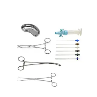MVA kit components laid out for a procedure