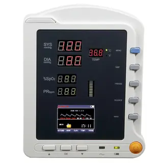 Patient monitor side panel connectors