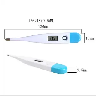 Glass clinical thermometer scale detail