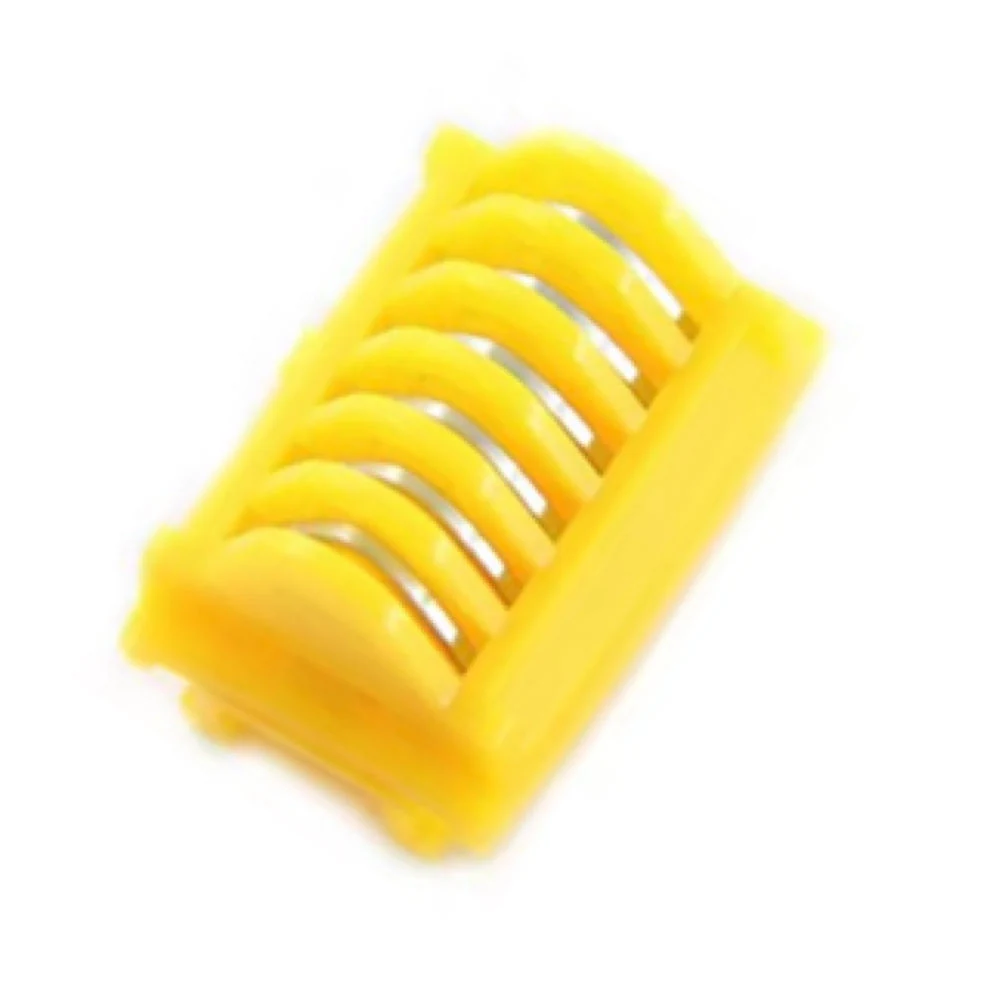 Titanium clip V-shaped body with inner grooves