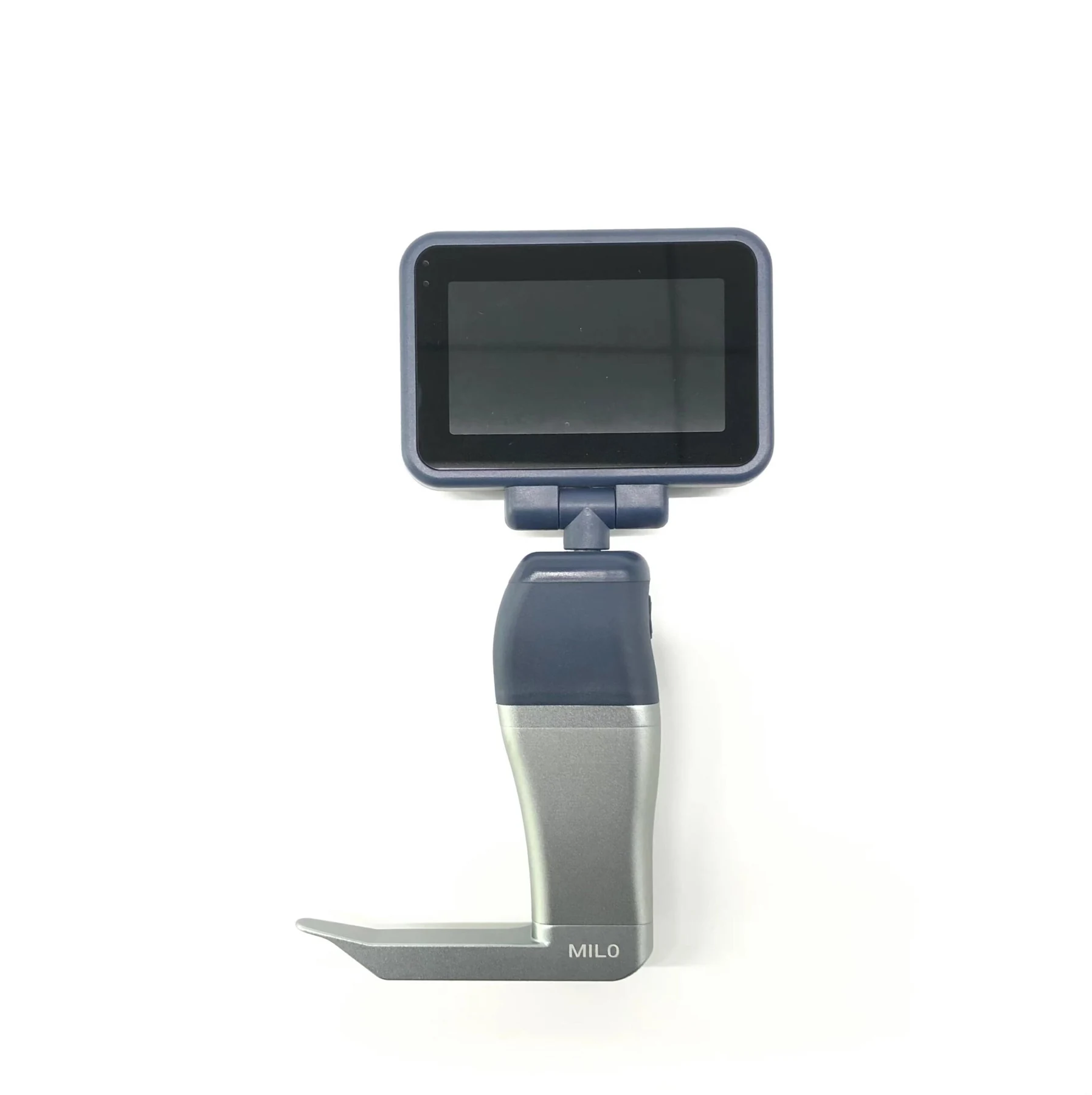 Video laryngoscope screen showing the airway view