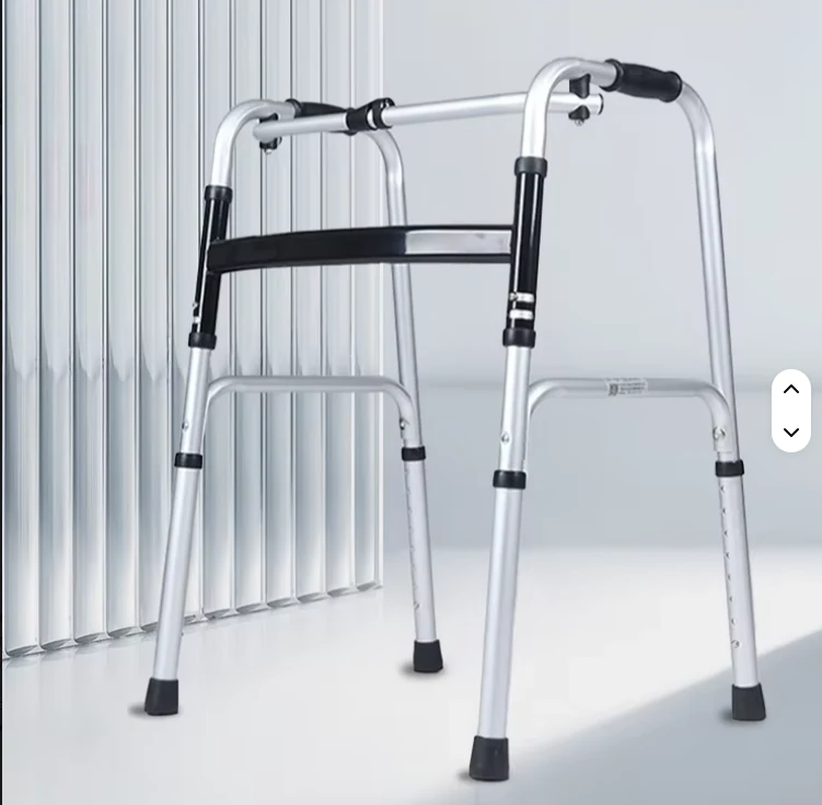 Foldable aluminium alloy wheeled walking aid