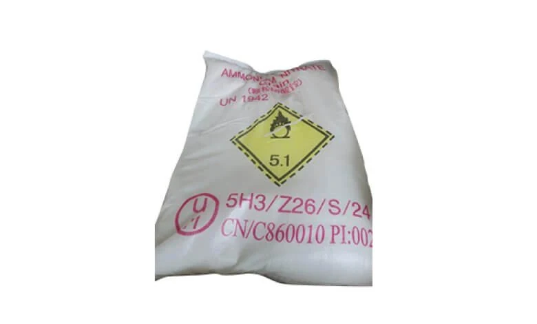Chemical Pure Ammonium Nitrate powder supplied in 25 kg export bags
