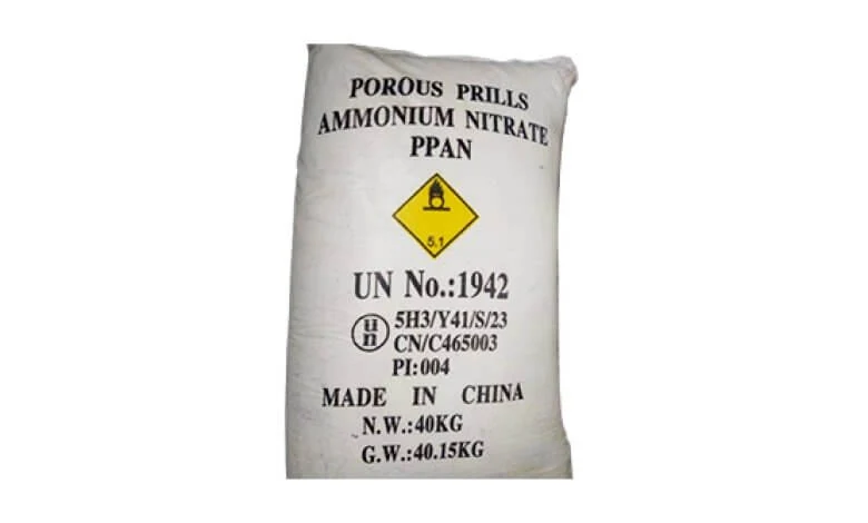 Porous Prills Ammonium Nitrate powder supplied in 25 kg export bags