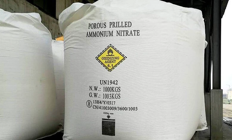 Porous Prills Ammonium Nitrate sample prepared for viscosity testing