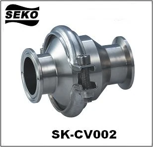Sanitary check valve SK-CV002 with clamp connections