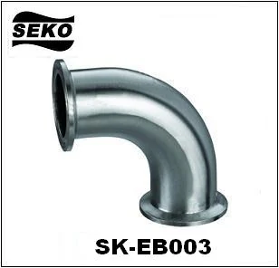 Sanitary clamp elbow SK-EB003 at 90 degrees