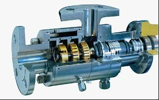 Inline emulsifier installed on a stainless pipeline