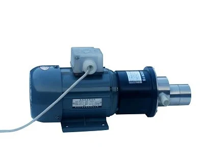 Magnetic gear pump with blue motor and stainless gear head