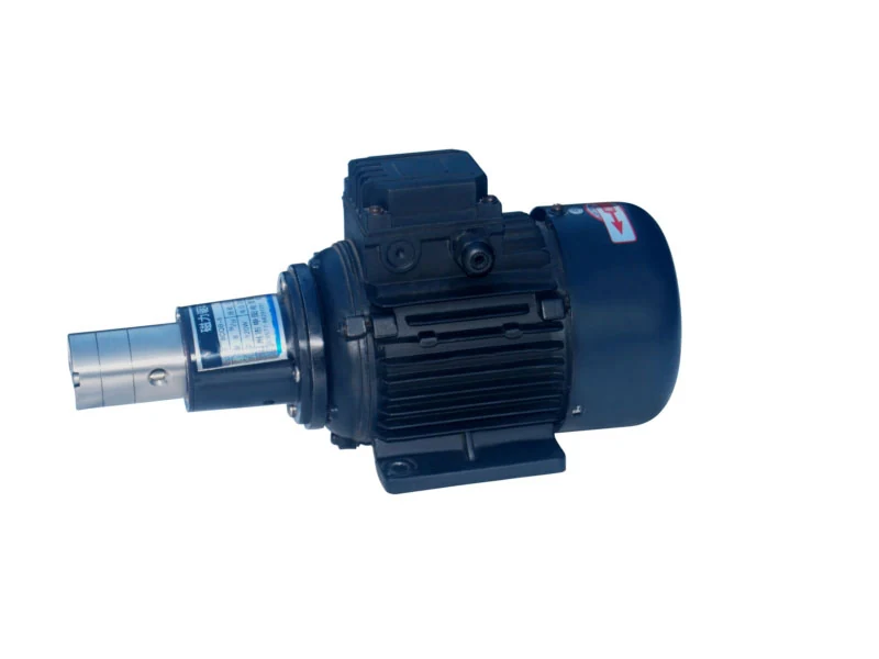 Magnetic drive micro gear pump with blue motor and stainless pump head