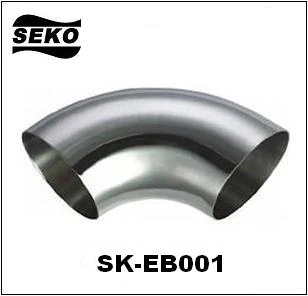 Sanitary welded elbow SK-EB001 at 90 degrees