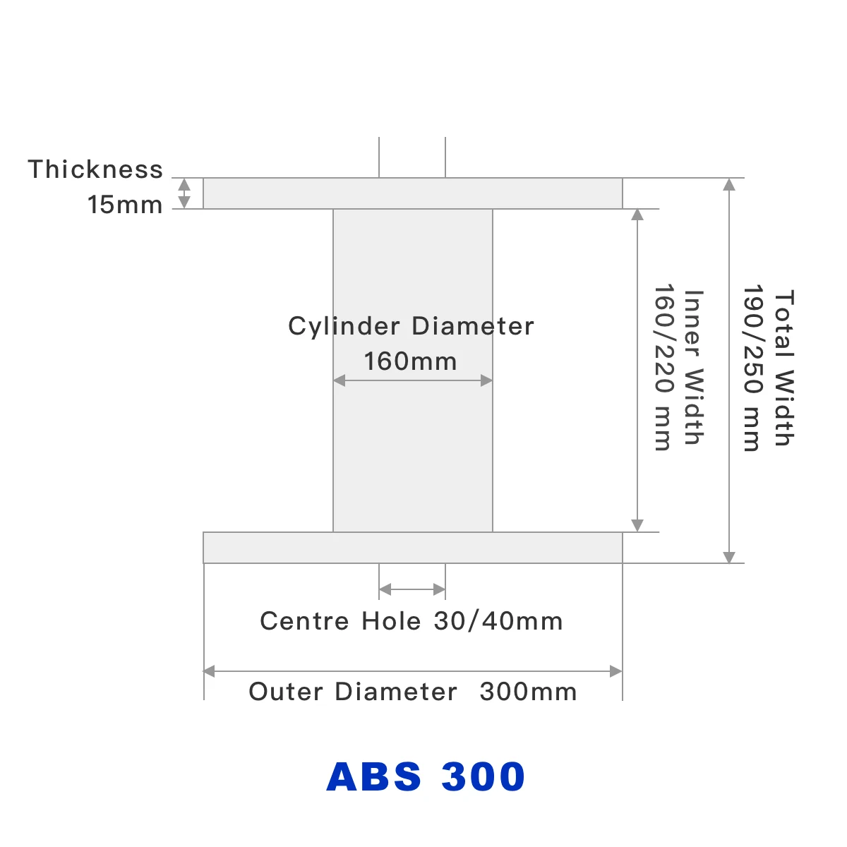 Cable ABS Reel Customizable Size — view 4