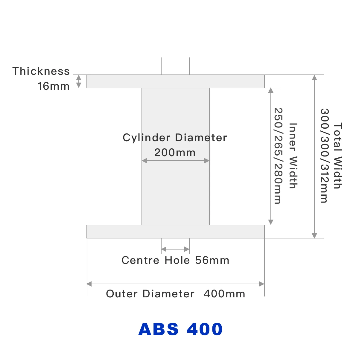 Cable ABS Reel Customizable Size — view 5