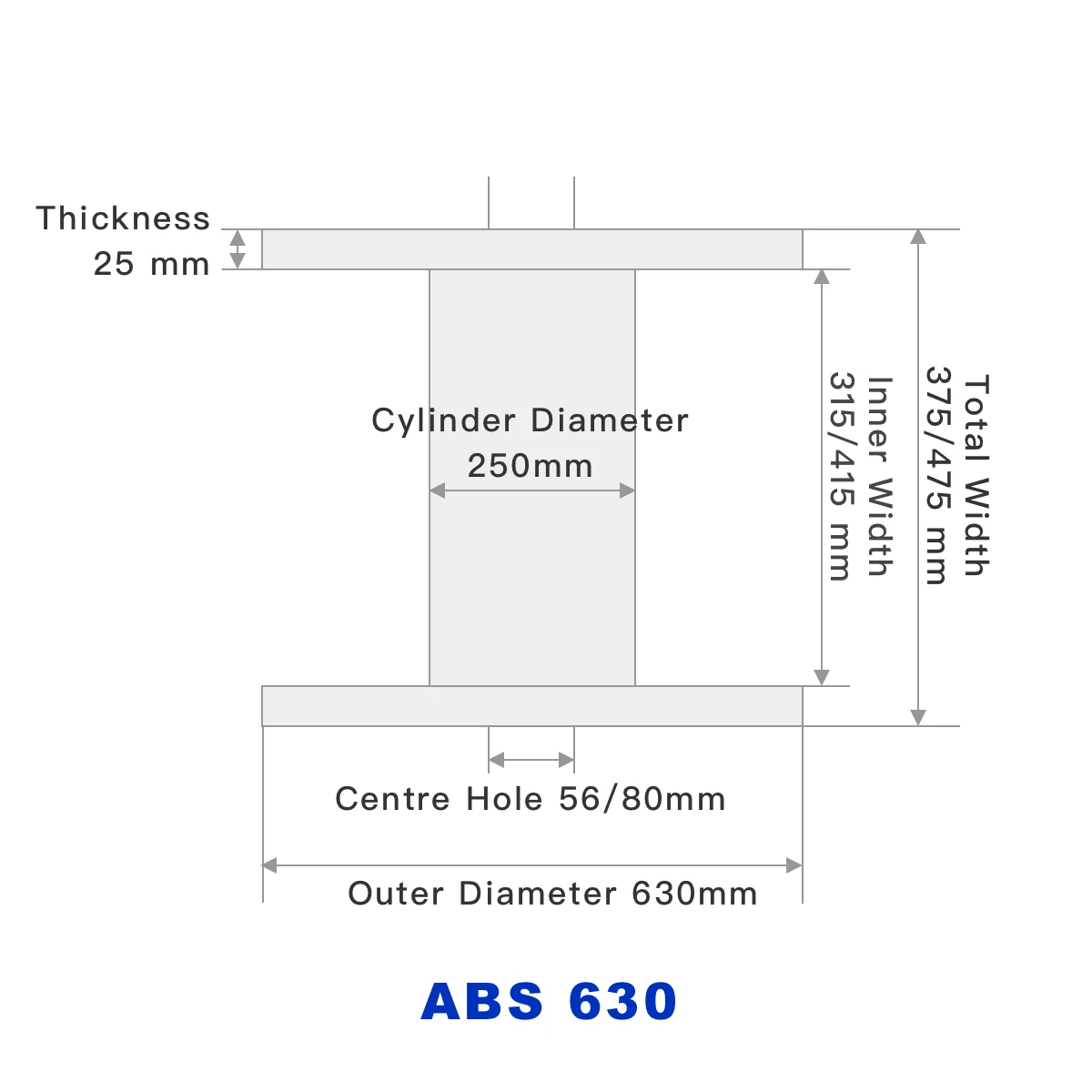 Cable ABS Reel Customizable Size — view 8