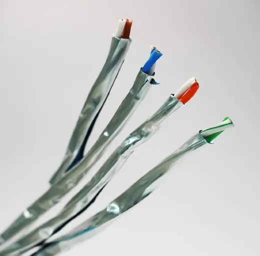 Semi-Finished U/FTP CAT6a LAN Cable