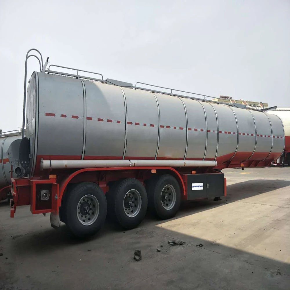 SINOHENG three axle 43 square metre asphalt bitumen tank truck semi-trailer