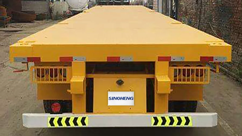 SINOHENG three axle flatbed transport semi-trailer with open deck