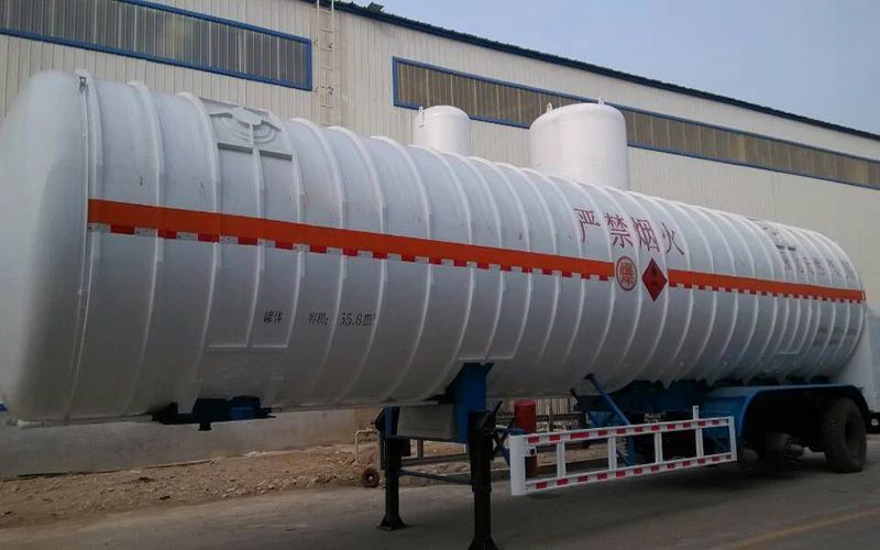 SINOHENG tri axle large capacity LNG tank semi-trailer