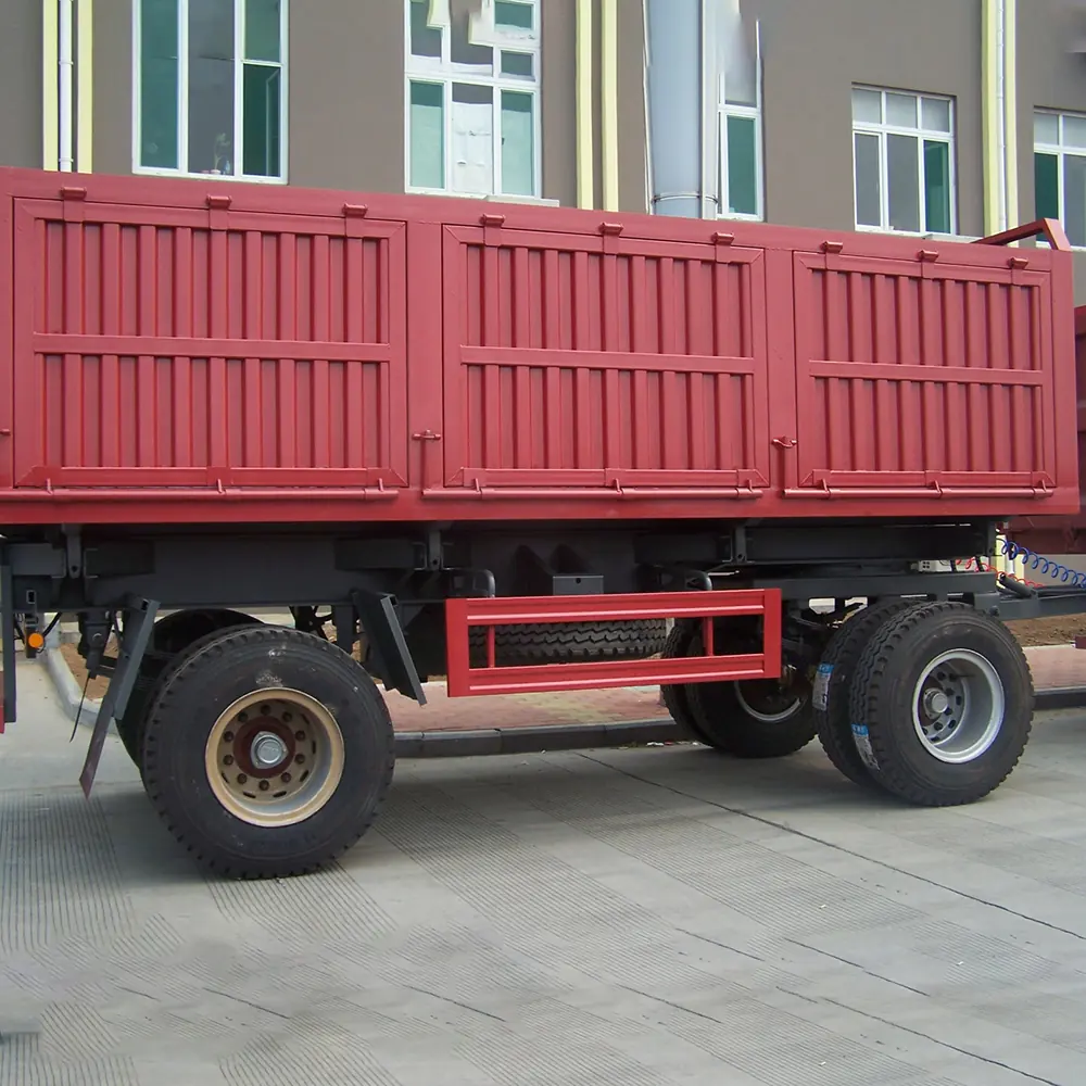 SINOHENG side dump dropside sidewall cargo semi-trailer with removable side panels view 4